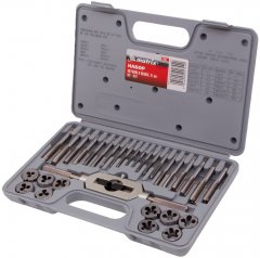 Набор метчиков и плашек М3-М12, 31 предмет Matrix 77337