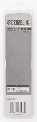Набор бит, PH2x150 мм, 5 шт. Denzel 7711333