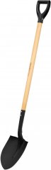 Лопата для сыпучих грузов, 215х285х1325 мм, деревянный черенок с пропиткой, Россия Сибртех 6145655