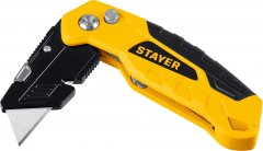 Нож универсальный металлический с трапециевидным лезвием Hercules-А24 STAYER 0946