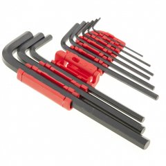 Набор ключей имбусовых HEX, 1.5-10 мм, CrV, 9 шт, удлиненные Matrix 11231