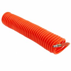 Шланг спиральный воздушный 8 х 12 мм, 18 бар, с быстросъемными соединениями, 10м Stels 57015