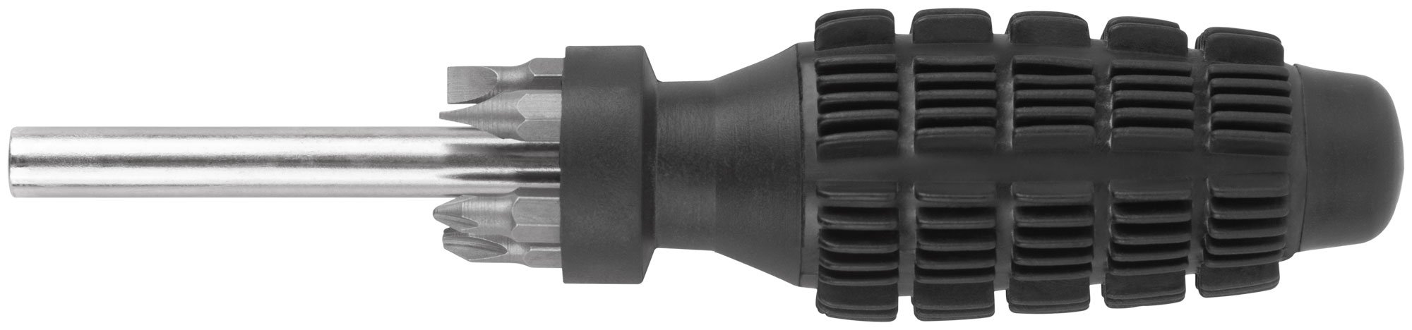 Отвертка 5 CrV бит, черная усиленная ручка с антискользящей накладкой FIT 56245