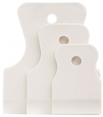 Набор шпателей 40-60-80 мм, белая резина, 3 шт,Россия Сибртех 85803