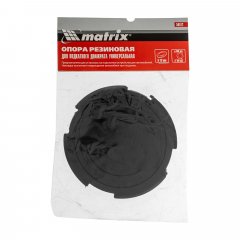 Резиновая опора для подкатного домкрата универсальная, D 100 мм, D 90, H 12 мм Matrix 50912