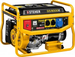 Бензиновый генератор STEHER с электростартером GS-8000Е