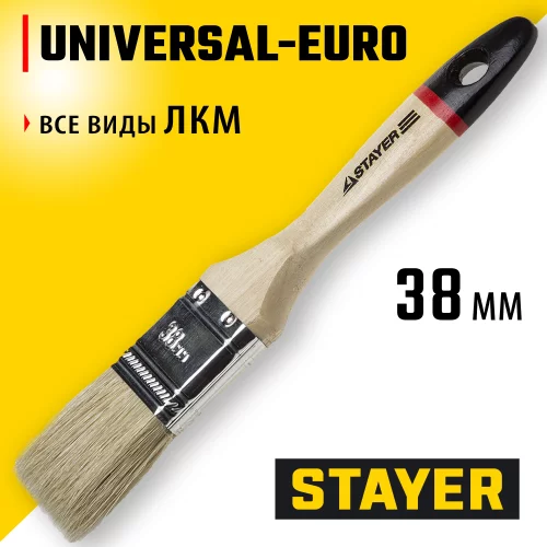 Плоская кисть STAYER UNIVERSAL-EURO 0102-038