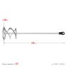 Миксер MASTER для красок (80х400 мм) STAYER 06011-08-40