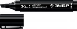 Перманентный маркер ЗУБР МП-300К черный, 2-5 мм клиновидный 06323-2