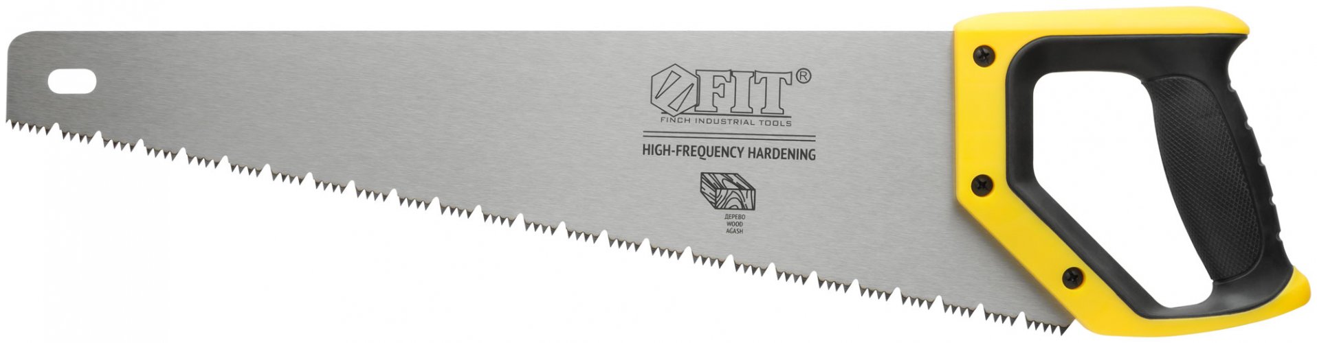 Ножовка по дереву, переменный ль, каленый зуб, по живой/влажной древесине, 450 мм FIT 40533