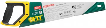 Ножовка по дереву, переменный ль, каленый зуб, по живой/влажной древесине, 450 мм FIT 40533