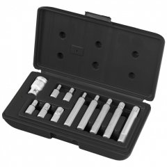 Набор бит SPLine, хвостовик-шестигранник 11/2, CrV, 10 мм, 11 предметов Stels 11312