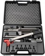 Ручной пресс-инструмент ЗУБР ШиреФит для развальцовки труб, в пластиковом кейсе, 14-32мм 51625