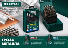 Сверло по металлу HSS-G сталь М2 (1х40 мм) KRAFTOOL 29651-1