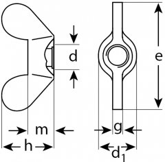 Барашковая гайка ЗУБР МАСТЕР M4, 5кг (примерно 1563 шт.) 303730-04