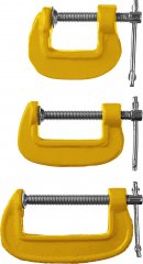 Набор струбцин STAYER SG-3 тип G 25-50-75 мм, 3212-H3_z03