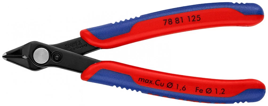 Electronic Super Knips вороненые 125 мм, KNIPEX, ( KN-7881125SB )