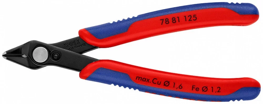 Electronic Super Knips вороненые 125 мм, KNIPEX, ( KN-7881125SB )
