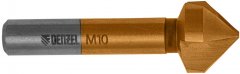 Зенковка конусная под М10, HSS, по металлу, цилиндрический хвостовик Denzel 72311