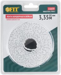 Лента бордюрная, клейкая, водостойкая, 40 мм х 40 мм х 3,35 м FIT 11659
