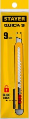Нож STAYER Quick-9 из АБС пластика, сегментированные лезвия 9 мм 0901_z01