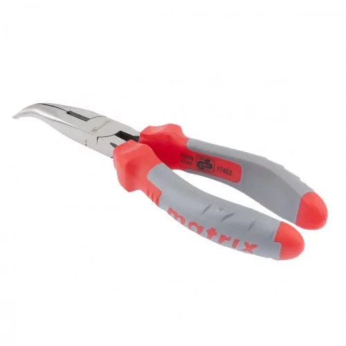 Длинногубцы изогнутые, 160 мм, двухкомпонентные рукоятки Matrix Professional 17402