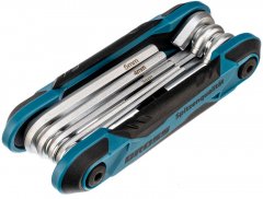 Набор ключей имбусовых универсальный, складные, 8 шт, CrV Gross 16414