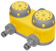 Таймер для полива на 2 линии, механический Palisad Luxe 66197