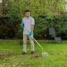 Грабли веерные стальные, 565 мм, 22 плоских зуба, эмалированные, усиленные, без черенка, Palisad 617015