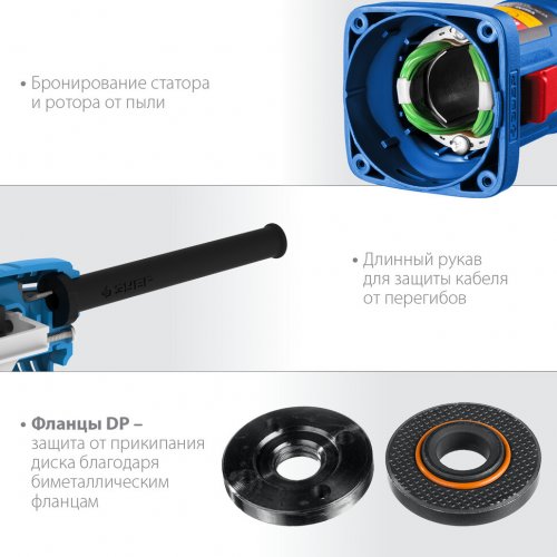 Болгарка ЗУБР Профессионал, 125 мм, 900 Вт УШМ-П125-900