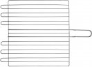 Решетка-гриль 340х340х60 мм, объемная, нержавеющая сталь, Camping Palisad 69647