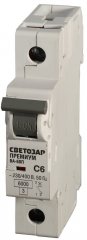 Автоматический выключатель СВЕТОЗАР "ПРЕМИУМ" 1-полюсный, 40 A, "C", отключающая способность 6 кА, 230/400 В SV-49021-40-C