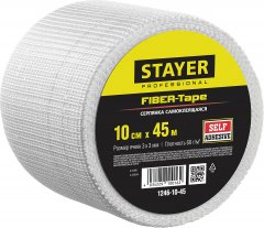 Самоклеящаяся серпянка STAYER FIBER-Tape 10 см х 45м, Professional 1246-10-45