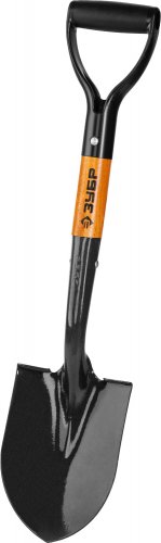 Автомобильная лопата, деревянный черенок, с рукояткой ЗУБР Профи-10 Профессионал 39355_z02