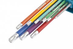 Набор ключей имбусовых Torx -TT, 9 шт: T10-T50, магнит, S2, экстра-длинные, хром/краска 9 шт Gross 16402