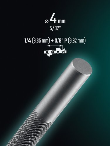 KRAFTOOL CHAINSAW круглый напильник для заточки цепных пил, 4.0 мм (16925-4.0)
