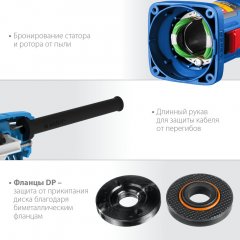 Болгарка ЗУБР Профессионал, 125 мм, 1100 Вт УШМ-П125-1100