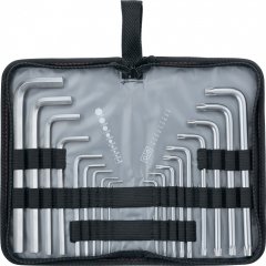 Набор ключей имбусовых HEX-Torx , 18 шт: HEX 1.5-10 мм, T10-T50, CrV, удлиненных, с сатиновым покрытием Matrix 12315