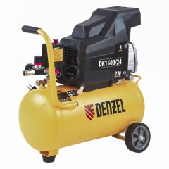 Компрессор воздушный DK1500/24, Х-PRO 1.5 кВт, 230 л/мин, 24 л Denzel 58063