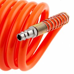 Шланг спиральный воздушный 8 х 12 мм, 18 бар, с быстросъемными соединениями, 15 м Stels 57019