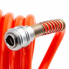 Шланг спиральный воздушный 8 х 12 мм, 18 бар, с быстросъемными соединениями, 15 м Stels 57019