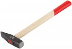 Молоток кованый, деревянная ручка 300 гр. FIT 44203
