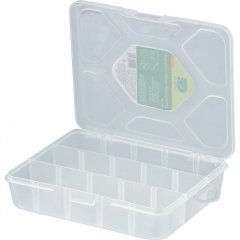 Органайзер универсальный малый, прозрачный матовый 19 х 16 х 4.5 см Сибртех 90726