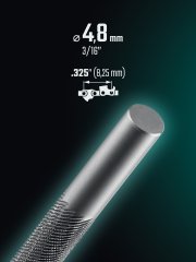 KRAFTOOL CHAINSAW круглый напильник для заточки цепных пил, 4.8 мм (16925-4.8)