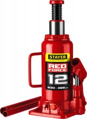 Гидравлический бутылочный домкрат STAYER RED FORCE, 12т, 230-465 мм, 43160-12 43160-12_z01