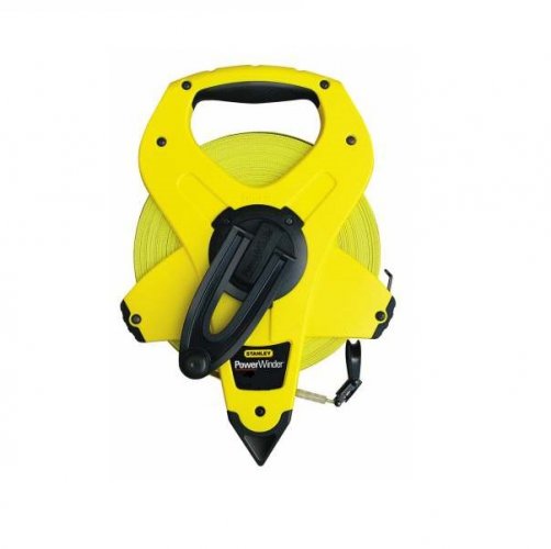 Рулетка PowerWinder Fiberglass с лентой со стекловолокном 30 м, STANLEY ( 2-34-772 )