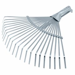 Грабли веерные стальные, 300 - 480 мм, 22 плоских зуба, оцинкованные,раздвижные, без черенка, Palisad 617675