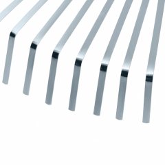 Грабли веерные стальные, 300 - 480 мм, 22 плоских зуба, оцинкованные,раздвижные, без черенка, Palisad 617675