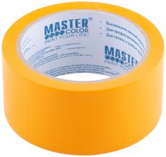 Лента малярная желтая, для внутренних работ, 48 мм x 25 м MASTER COLOR 30-6614
