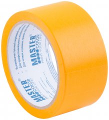 Лента малярная желтая, для внутренних работ, 48 мм x 25 м MASTER COLOR 30-6614